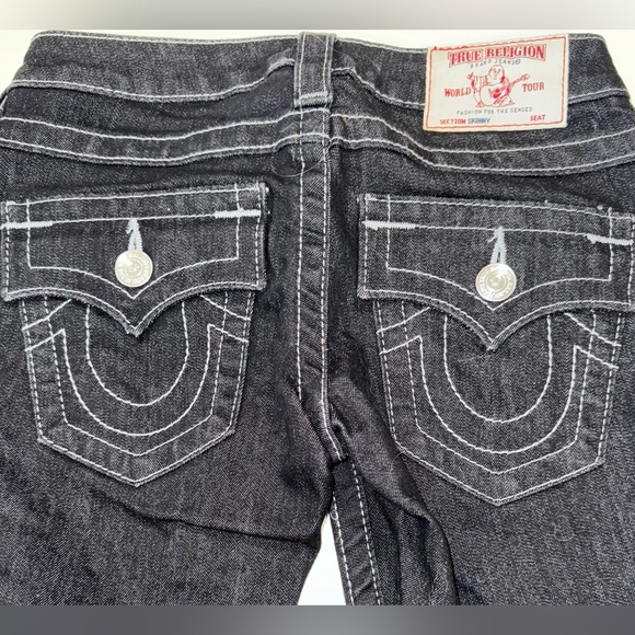 True Religion Black Low Rise Skinny Jeans - Picture 3 of 4